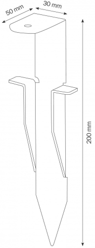 LCD 0215 Erdspieß zum Eingraben