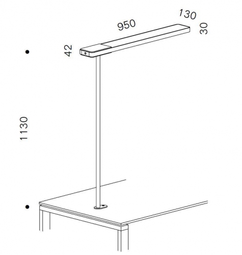 Slice² Furniture Tischleuchte Integriert