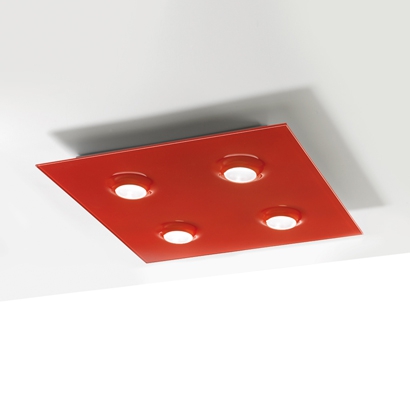 Elesi Luce Pois 02004 4 flg Quadrat Deckenleuchte