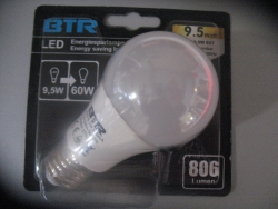 BTR  LED  9,5W  E27  2700K Retrofit