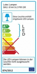 Lutec Meridian 7216412118 LED Steh-Aussenleuchte