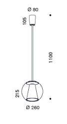 Serien Draft Tube S Pendelleuchte Triac