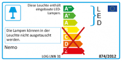 Nemo LOGO LOG LNN 21 LED Stehleuchte