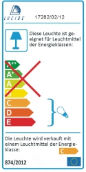 Lucide BOK 69B 2 flammige Wandleuchte weiss