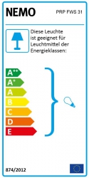 Nemo Projecteur 165 Parete PRP FDW 31 Wandleuchte