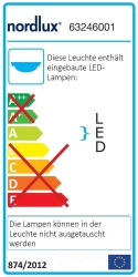 Nordlux IP S13 Led Wandleuchte IP44