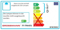 Grossmann Creo 74-770 Led Decken / Wandleuchten Abverkauf aus der Ausstellung