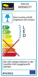 Brilliant Discuss G93503/77 LED Pendelleuchte 25W