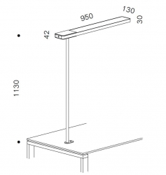 Slice² Furniture Tischleuchte Integriert