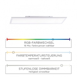 Leuchten Direkt Flat 14682-16 LED Deckenleuchte