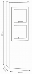 LCD Typ 020 Steckdosensäule 2- fach