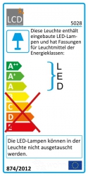 LCD 5028 5029 LED Aussen Deckenleuchte