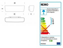 Nemo Flaca FLA LWW 32 LED Wandleuchte