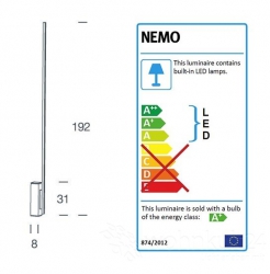 Nemo Linescapes LIN LWD 32 LED Wandleuchte
