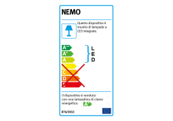 Nemo Tubes Large LED Deckenleuchte