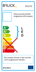 Bruck Euclid 3D AC C 80° Deckenaufbauleuchte