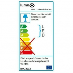 lumexx Pendelleuchte VIP P120 LED Easy