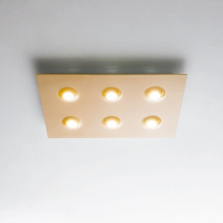 Elesi Luce Pois 02006 Quadrat 6 flg Deckenleuchte