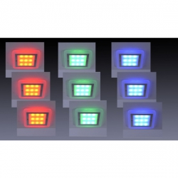 Paul Neuhaus 1160-17 Q-VIDAL LED Einbauleuchten Set 3flammig, alu RGB