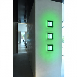Paul Neuhaus 1160-17 Q-VIDAL LED Einbauleuchten Set 3flammig, alu RGB