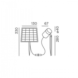 IP44.DE Piek mini Solar Sockelleuchte