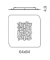 Giarnieri Pixel PL Wand - und Deckenleuchte