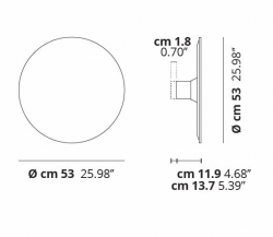 Lodes Puzzle Mega Round Small Wand -/Deckenleuchte