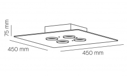 Milan Deckenleuchte Equal 6710