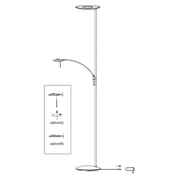 Steinhauer Stehleuchte Zenith LED 7860BR