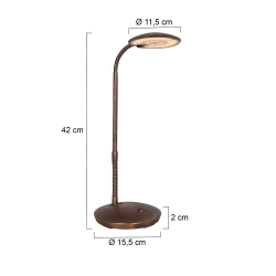 Steinhauer Lighting Tischleuchte Zenith LED 1470BR