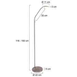 Steinhauer Stehleuchte Zenith LED 7910ST