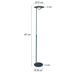 Steinhauer Stehleuchte Zenith LED 1477ZW