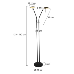 Steinhauer Stehleuchte Zenith LED 1569ZW