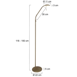 Steinhauer Stehleuchte Zenith LED 7910ME