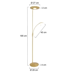 Steinhauer Stehleuchte Zenith LED 7860ME