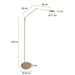 Steinhauer Lighting Stehleuchte Zodiac LED 2108BR