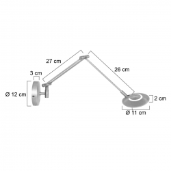Steinhauer Lighting Wandleuchte Zodiac LED 2110ST