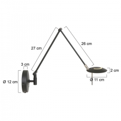 Steinhauer Lighting Wandleuchte Zodiac 2110ZW