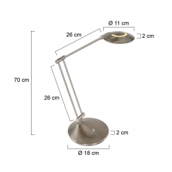 Steinhauer Lighting Tischleuchte Zodiac LED 2109ST