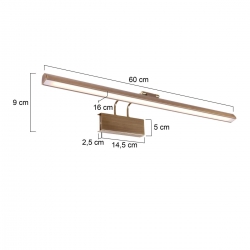 Steinhauer Lighting Wandleuchte Lithot LED 2431BR