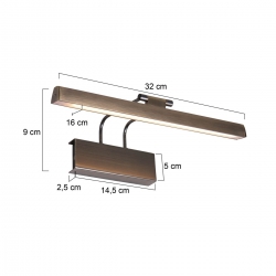 Steinhauer Lighting Wandleuchte Litho LED 2432BR