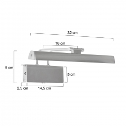 Steinhauer Lighting Wandleuchte Litho LED 2432ST