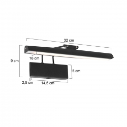 Steinhauer Lighting Wandleuchte Litho LED 2432ZW