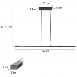 Steinhauer Lighting Pendelleuchte Zelena LED 1482ST