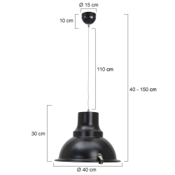 Steinhauer Lighting Pendelleuchte Parade 5798ZW