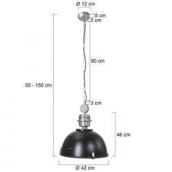 Steinhauer Lighting Pendelleuchte Bikkel 7586ZW