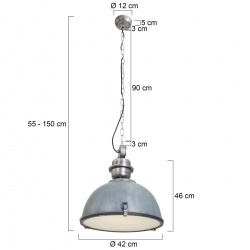 Steinhauer Lighting Pendelleuchte Bikkel 7586GR