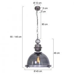 Steinhauer Lighting Pendelleuchte Bikkel 1452GR