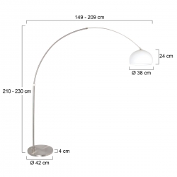 Steinhauer Lighting Bogenleuchte Storm 9678ST