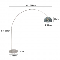 Steinhauer Lighting Bogenleuchte Storm 9879ST